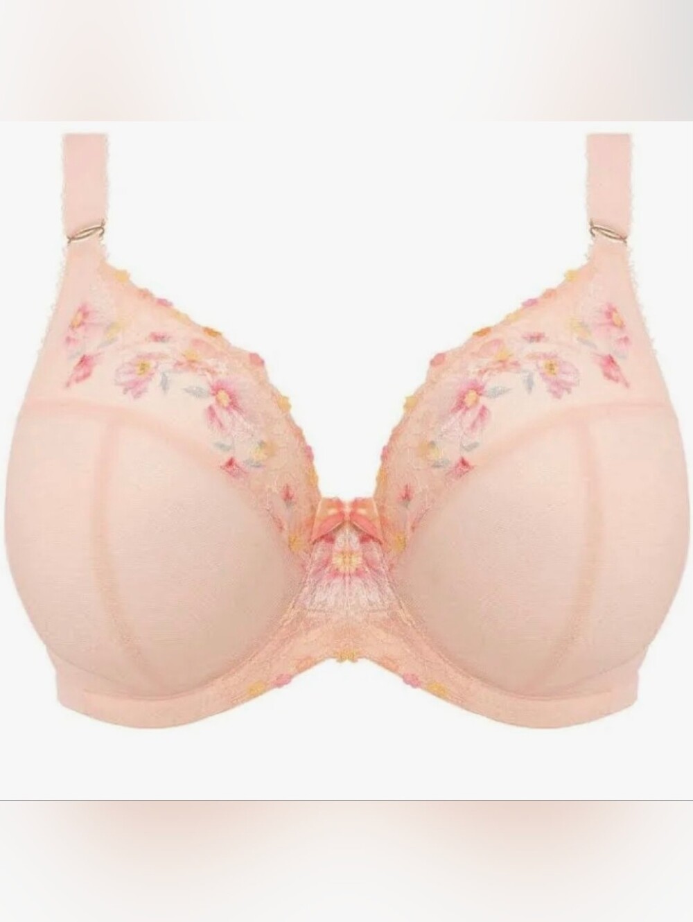 Elomi Himari Peach Floral Lace Underwire Bra